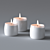 Ikea Friskhet Candles, Height 9cm & 7.5cm 3D model small image 1