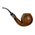 Elegant Decorative Smoking Pipe 3D model small image 2