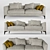 Luxury Enigma Sofa 3D model small image 1