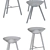 Modern ML42 Stool Collection by Lassen 3D model small image 3