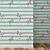 Tropical Flamingo Blue Wallpaper 3D model small image 2