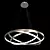 Modern LED Ring Chandelier 3D model small image 1