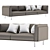 Modern XL Sofa: Stylish and Spacious 3D model small image 1