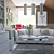 Modern Trio Pendant Light 3D model small image 3