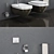 HATRIA ABITO Toilet & Bidet Set 3D model small image 2