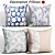 Chic Decorative Pillow Set: Elegant Home Accessories 3D model small image 1