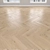 Cream Oak Parquet: Christmas Tree, Linear & Chevron 3D model small image 2