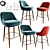 Sophisticated Counter Height Bar Stool 3D model small image 1