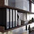 Elegant Glass & Metal Bookshelves 3D model small image 2