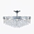 Trillion 10 Light Chandelier: Visual Comfort SN4001HAB 3D model small image 2