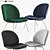 Contemporary Beetle Lounge Chair 3D model small image 1