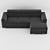 Modern UVW Mapped Soleil Sofa 3D model small image 3