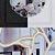 Elegant Flower-shaped Wall Mirror 3D model small image 2