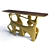 Elegant Bastei Console - 160 cm 3D model small image 1