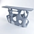 Elegant Bastei Console - 160 cm 3D model small image 3