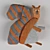 Fluffy Squirrel Pillow Toy 3D model small image 2