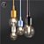 Retro Edison Pendant Lights 3D model small image 1