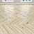 White Larch Parquet: Christmas Tree, Linear, Chevron 3D model small image 2