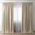 Elegant Sheer Curtains 3D model small image 1