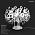 Dandelion Table Lamp: Elegant Aluminum Shade 3D model small image 1