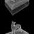 Lucky Paws Casket: Sculpted Dog Figurine 3D model small image 3