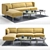 Modern Bloke Sofa with Chaise 3D model small image 1