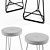 Sleek Small Chair Stool 3D model small image 3