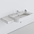 Scarabeo Next 80D Ceramic Washbasin 3D model small image 3