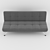 Witek Home Clubber Sofa: Chic and Comfy 3D model small image 3