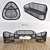 Zanotta Club 1009: Stylish Garden Furniture 3D model small image 1