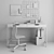 Minimalist Workspace Set 3D model small image 3