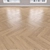 Parquet Oak White: Christmas Tree, Linear & Chevron 3D model small image 2