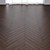 Ebony Oak Parquet: Deck, Chevron, Tree 3D model small image 2