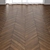Premium Teak Wood Parquet Flooring 3D model small image 1