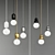 Elegant Glass Ball Pendant Lights 3D model small image 1