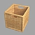 Stylish Storage Bench - Ikea Kallax 3D model small image 3