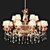 Ceramic Garden Chandelier: Elegant and Eye-catching 3D model small image 1