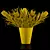 Realistic Proteas & Eucalyptus Parvifolia - Glass Vase 3D model small image 3