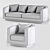 Luxurious Debbie Collection - Sofa & Armchair 3D model small image 3