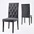 Montrose Platinum Gray Chairs 3D model small image 1