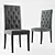 Montrose Platinum Gray Chairs 3D model small image 2