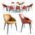 Modern Chic Galera Chair Set 3D model small image 1