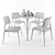 Halmar Socrates Dining Set 3D model small image 3