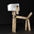 Whimsical Dog Table Lamp 3D model small image 2