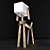 Whimsical Dog Table Lamp 3D model small image 3