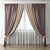 Elegant Sheer Window Curtains 3D model small image 1