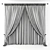 Elegant Sheer Window Curtains 3D model small image 2