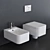 Next Wall-Hung Toilet & Bidet 3D model small image 1