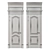 Paneled Door 700mm: Textured 2-Pack 3D model small image 2