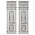 Panelled Door: 600mm, Set of 2 3D model small image 2